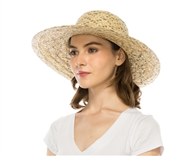 1300 Colorful Woven Raffia Sun Hat