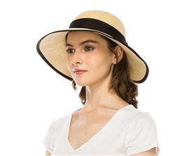 Wholesale Summer Hats - Wholesale Sun Hats - Wholesale Straw Beach Hats - Wholesale hats womens butterfly back hat
