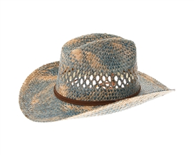 1305 Blue Stain Seagrass Cowboy Hat