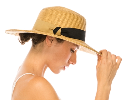 Wholesale Women's Wide Brim Sun Hats Fashion Band - Buy Wholesale Hats