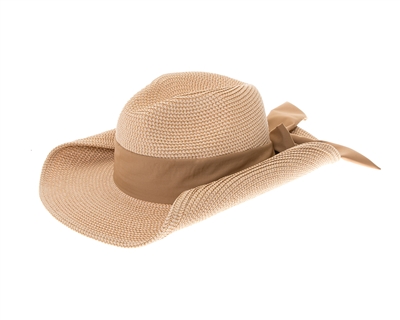 Wholesale Straw Cowboy Bow Sash - Wholesale Womens Western Hats