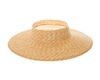 Wholesale crownless straw sun visor hats retro sun hat