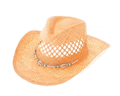 Wholesale Women's Woven Natural Raffia Straw Cowboy Hats - Buy Cowgirl Hats USA Wholesaler - Ladies Cowboy Hats Wholesale