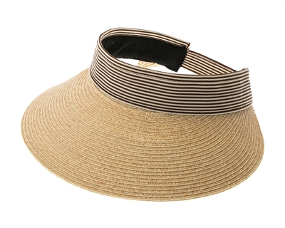 wholesale straw sun visor hats - summer travel hats wholesale