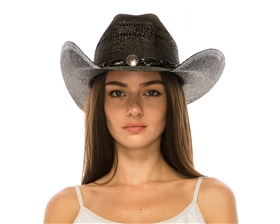 Wholesale Women's Black Straw Cowboy Hats - Ladies Cowboy Hats Wholesale