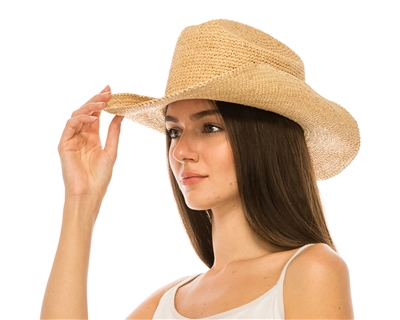Wholesale Raffia Straw Cowboy Hat
