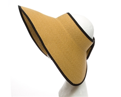 Oversized Sun Visor Hats Wholesale - Roll-Up Sun Visor Hat