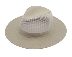 wholesale mens safari hats mesh crown