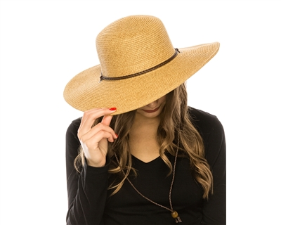 Wholesale Straw Sun Hats Chin Cord Womens Hat