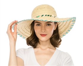 floppy straw sun hats wholesale wide brim beach hat