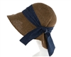 Wholesale Garden Hats UPF 50 Straw Sun Hat Denim Bow