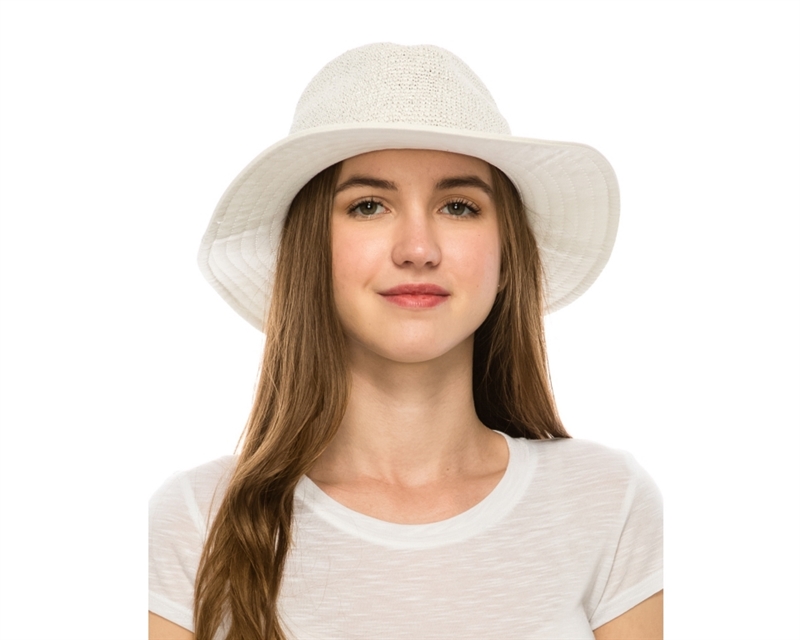 Wholesale Womens Straw Hats - Ladies Straw Hats Crochet Sun Hat w