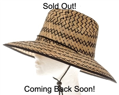 wholesale lifeguard hats - upf 50 straw sun hats chin strap - unisex wholesale hats: for women and men