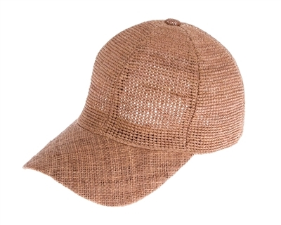 Wholesale Womens Raffia Straw Baseball Hats - Summer Fashion Cap