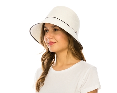 wholesale fashion hats microbraid straw cloche hat