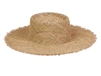wholesale seagrass straw beach hats boater fringe hats womens