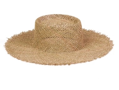 wholesale seagrass straw beach hats boater fringe hats womens