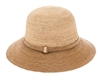 Wholesale Fine Crochet Raffia Bucket Hat Womens Beach Straw Sun Hat