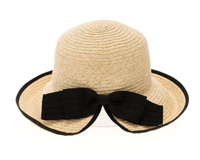 wholesale Split Back Sun Hat w/ Bow