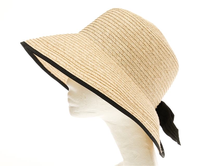 sun hat with bow in back