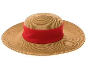 Wholesale Collapsible Sun Hats - Red Band Packable Sun Hat - UPF 50+ Travel Hat