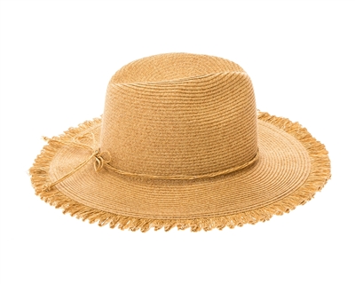 wholesale beach hats - Panama Hat w/ Frilled Edge