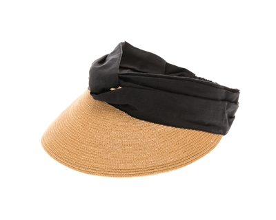 Stretchy Headband Straw Sun Visor