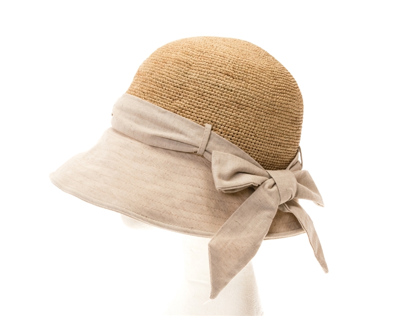 raffia cloche hat