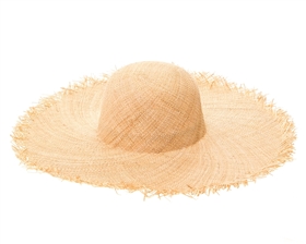 Wholesale handmade straw hats - natural straw wide brim beach hats wholesale