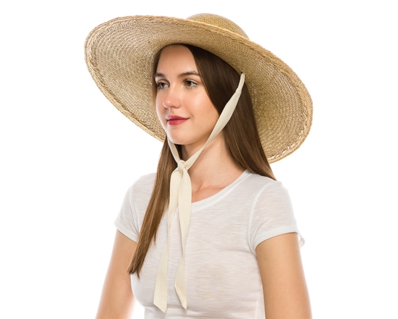 Plain Wide Brim Straw Hat for Women Wide Brim Beach Hat Sun Hat Lightweight  Headwear Women