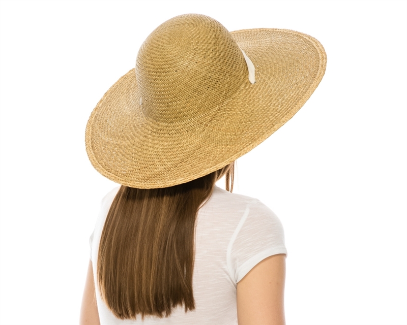 stiff straw hat