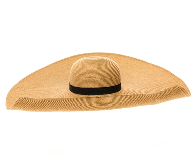 Wholesale Oversized Sun Hats - 9-inch Brim Beach Hats - Women's