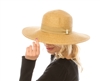 Sun Hat w/ Gold Bar Accent
