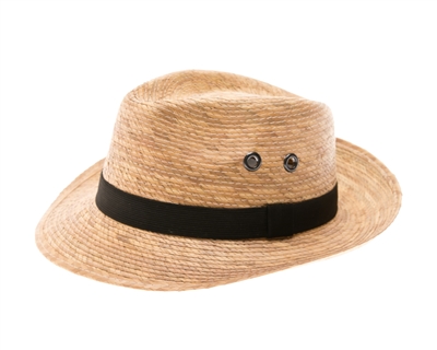 Mens Palm Leaf Fedora