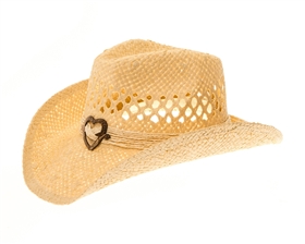 1915 Women's Straw Cowboy w/ Heart Concho - NEW COLOR ADDED!