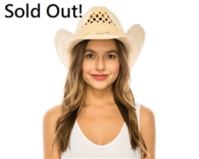 Wholesale Women's Seashell Straw Cowboy Hats - Buy Cowgirl Hats USA Wholesaler - Ladies Cowboy Hats Wholesale