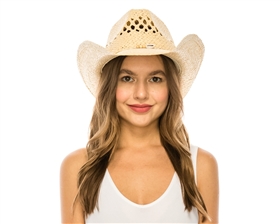 Wholesale Women's Seashell Straw Cowboy Hats - Buy Cowgirl Hats USA Wholesaler - Ladies Cowboy Hats Wholesale