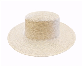 wholesale palm leaf boater hat
