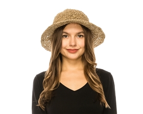 wholesale natural hemp crochet hats - hippie boho hats wholesale