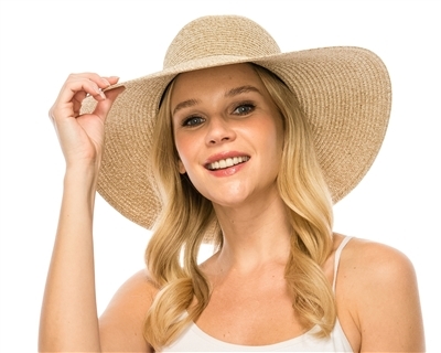 Women's UPF50 Foldable Packable Summer Sun Beach Straw Hat Cap