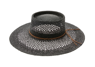 wholesale peekaboo weave straw hats wholesale gambler womens sun hats summer beach hats 2023