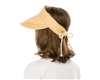 Wholesale raffia straw sun visors hats sun hat