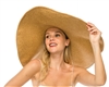 Wholesale Floppy Straw Hats - Giant 10-inch Wide Brim Beach Wholesale Hats