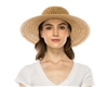 Wholesale Straw Sun Hats Women's Summer Beach Hat Peakaboo Weave