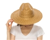 wholesale palm leaf straw cowboy hats