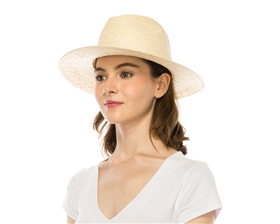 wholesale palm leaf fedora hat
