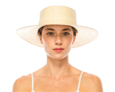 wholesale womens straw boater hats palm leaf straw boaters wholesale