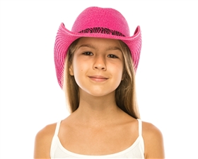 wholesale kids cowboy hat  animal print band