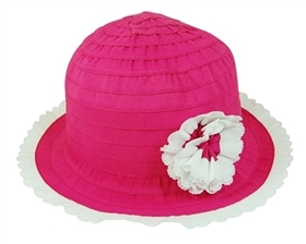 wholesale kids packable sun hats ribbon crusher - kids packable hats wholesale