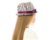 wholesale girls fedora hats zebra print fedora